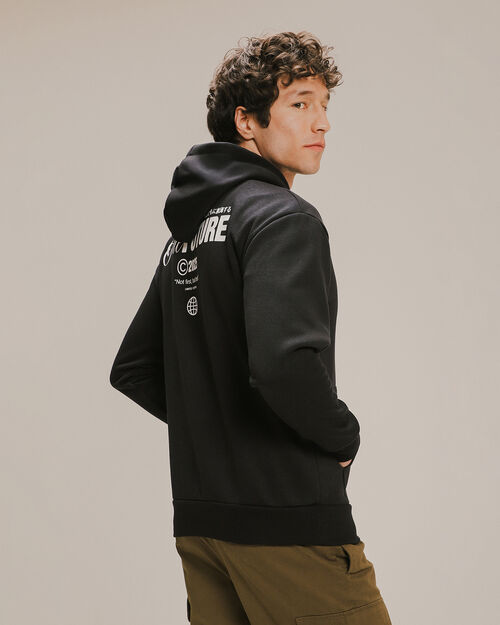 Sudadera Estampada Negra